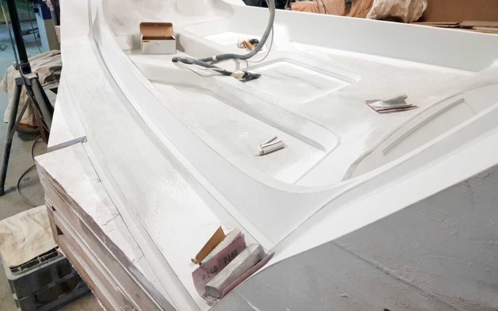 Forma do produkcji łodzi z laminatu